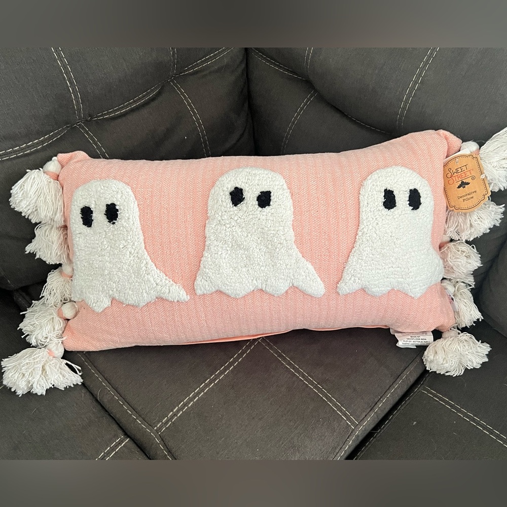 Pink Ghost Pillow